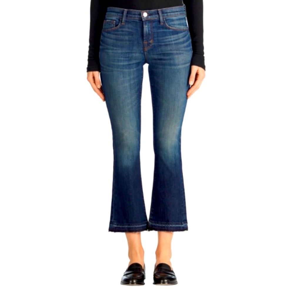 J Brand Selena Crop Bootcut Jeans